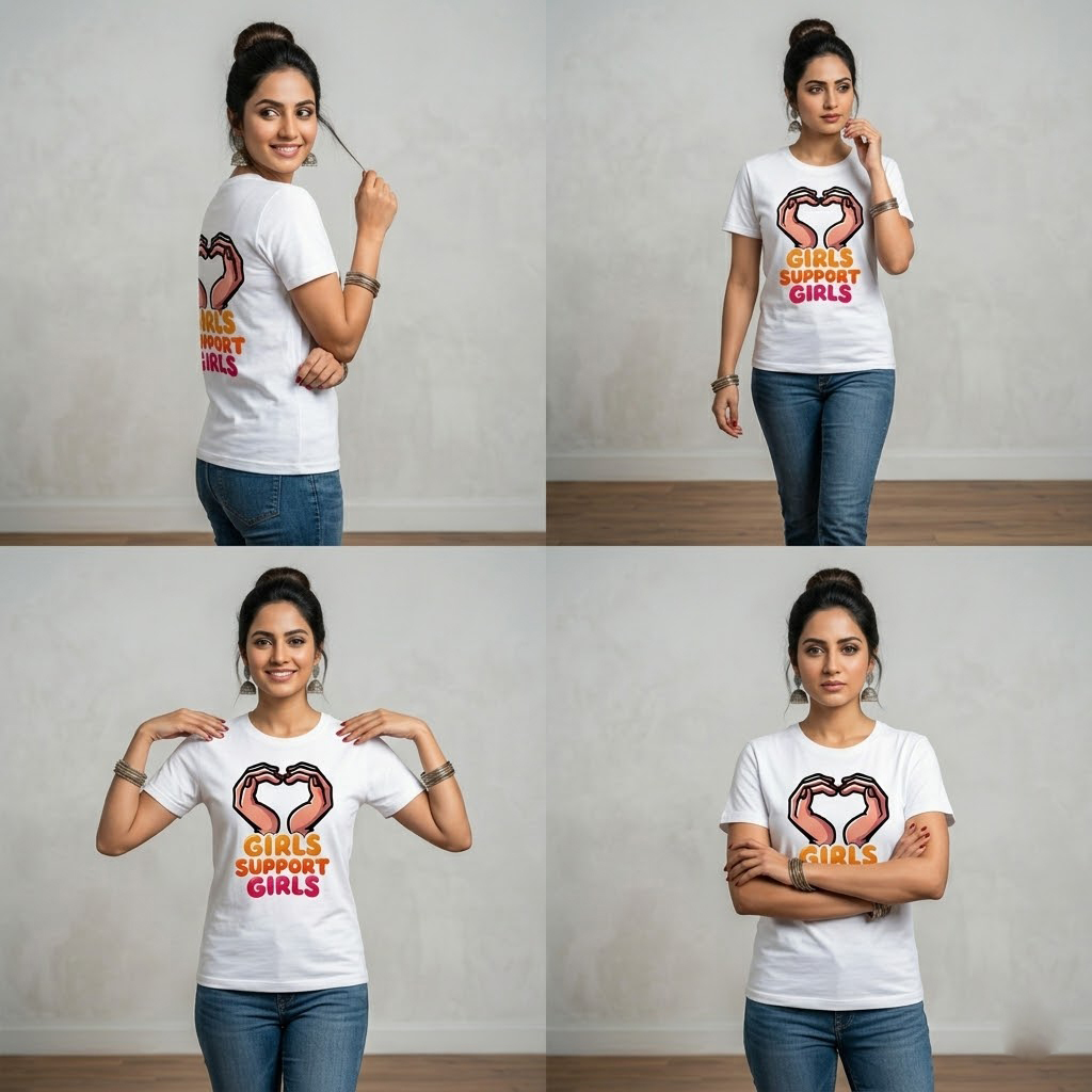 Girls Support Girls Empowerment T-Shirt - Image 2