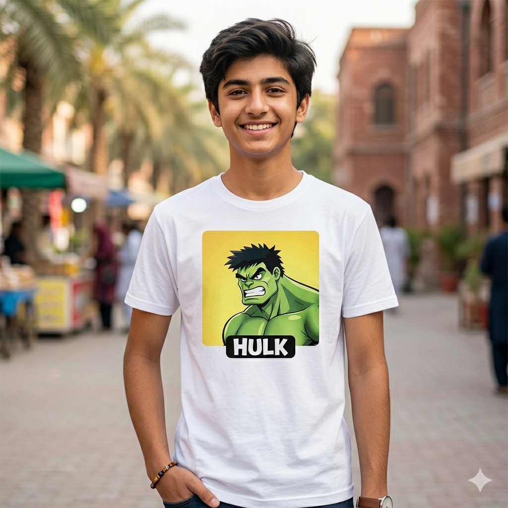 Classic Hulk Pop Art Edition Premium Cotton