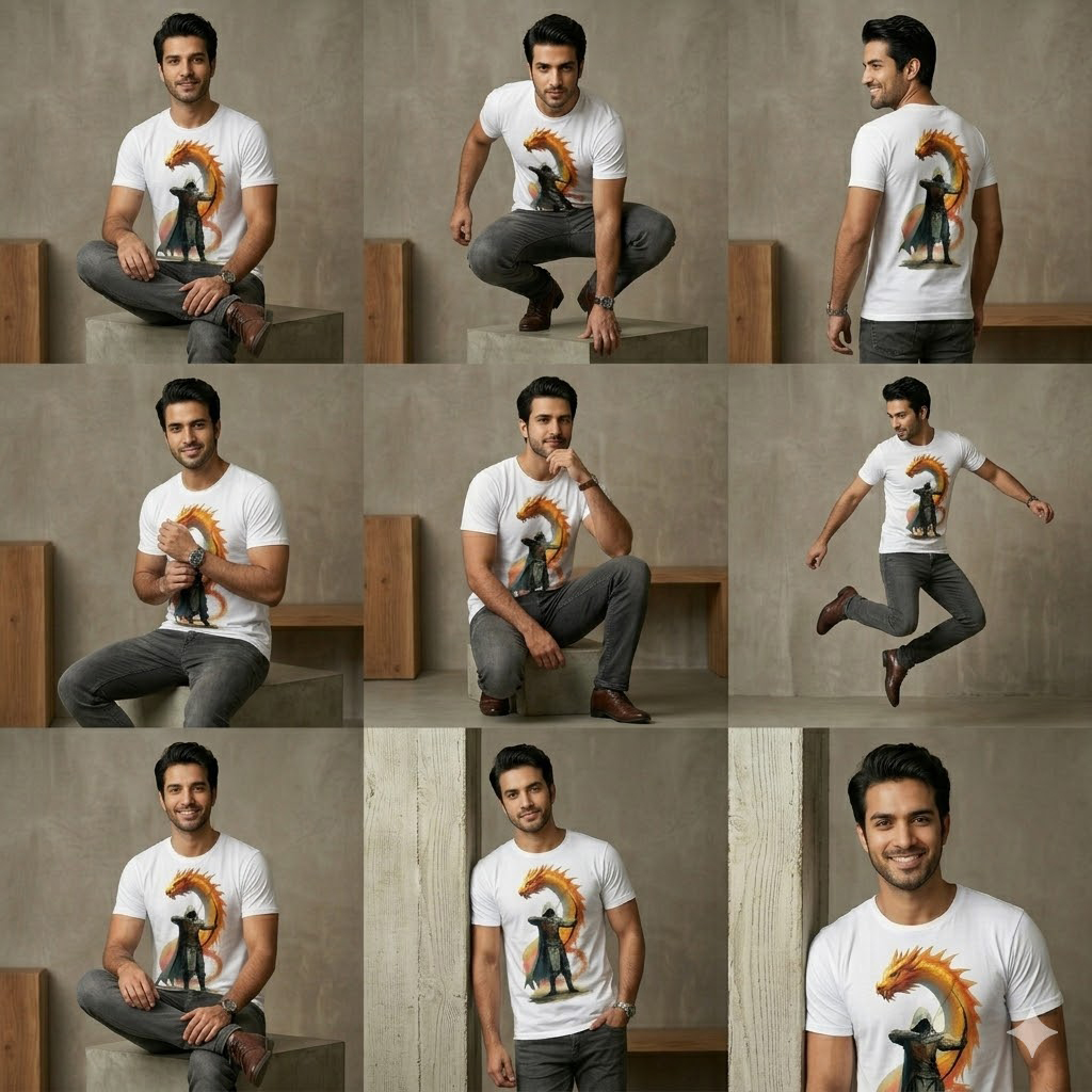 The 'Elder Drake' Archer Graphic Tee | Epic Fantasy Series - Image 4