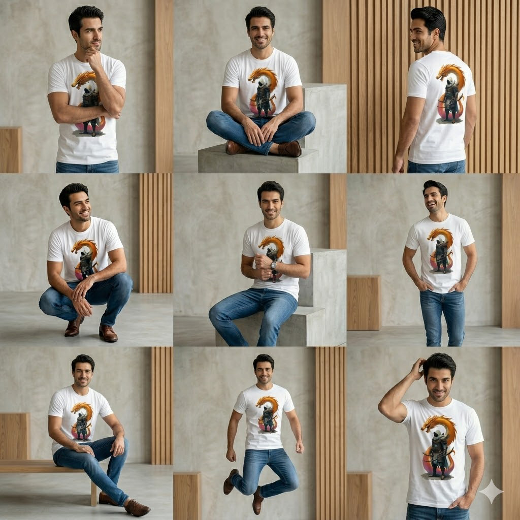 Golden Dragon Archer Graphic Tee - Image 3