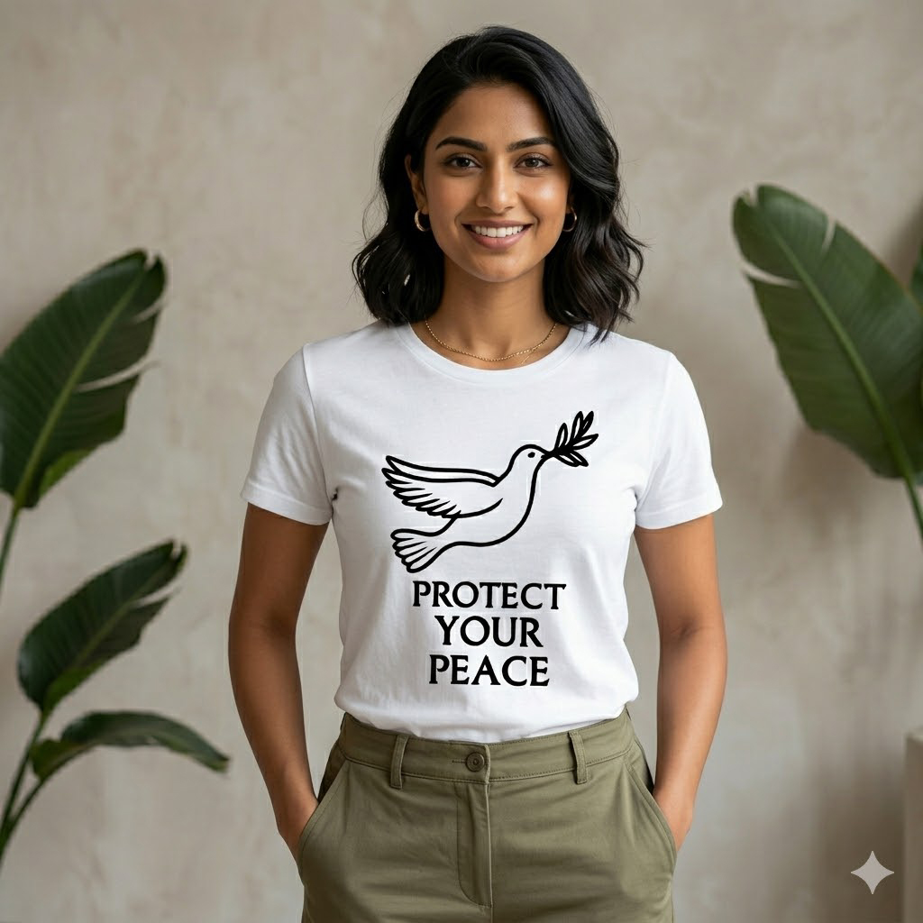 Protect Your Peace Minimalist Dove T-Shirt