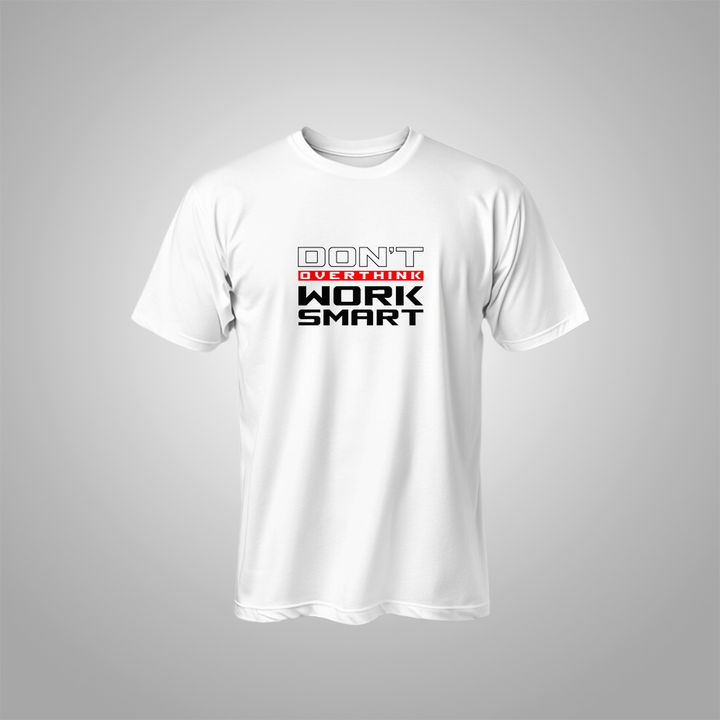 "Don't Overthink" Modern Graphic Tee