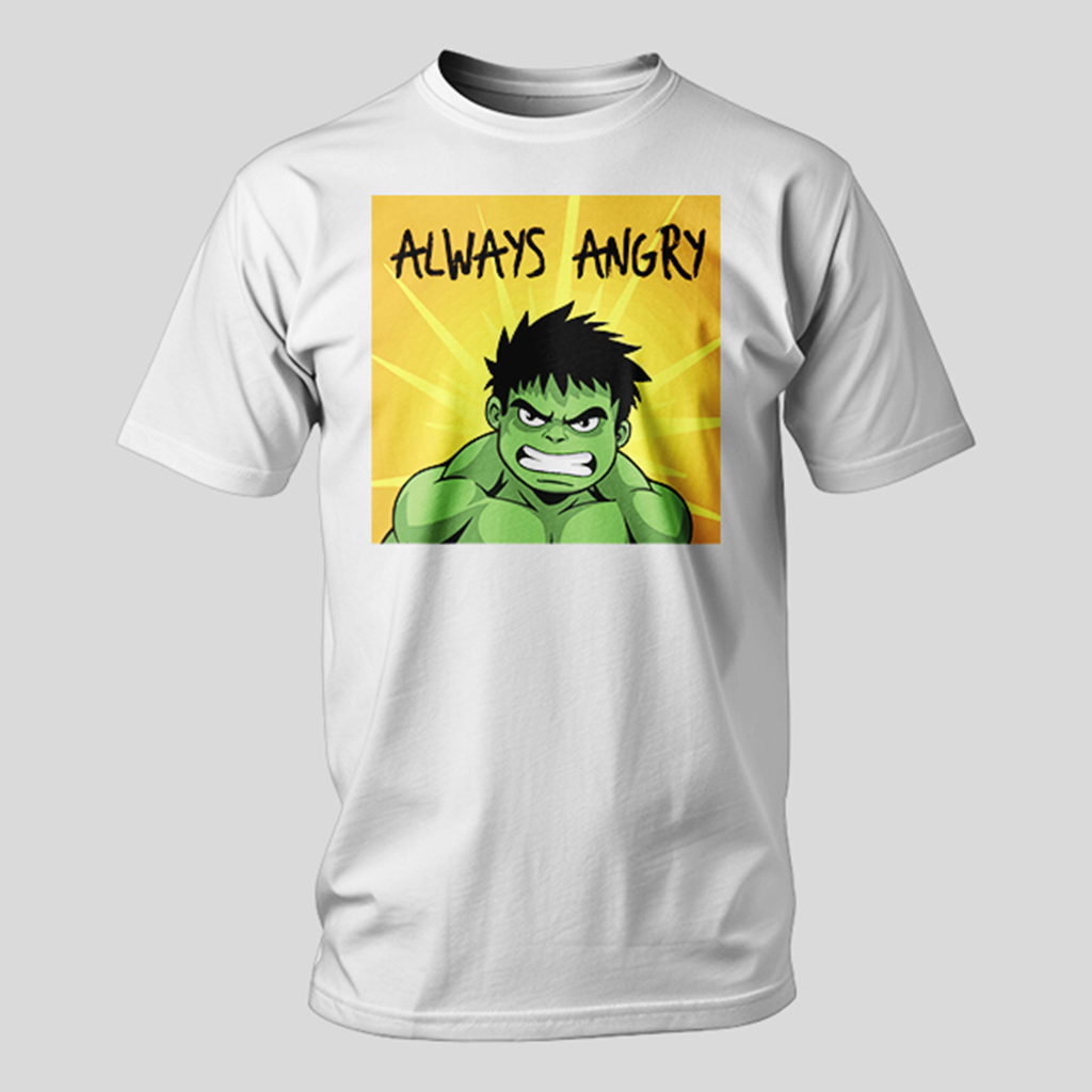 ALWAYS ANGRY-Gamma Hero Graphic Tee - Image 2