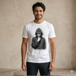 The Silent Icon Graphic T-Shirt | Modern Monochrome Streetwear