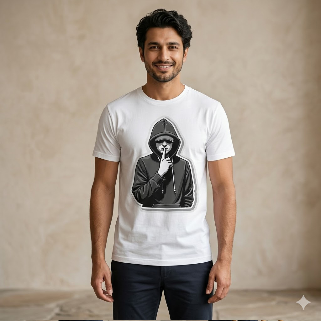 The Silent Icon Graphic T-Shirt | Modern Monochrome Streetwear