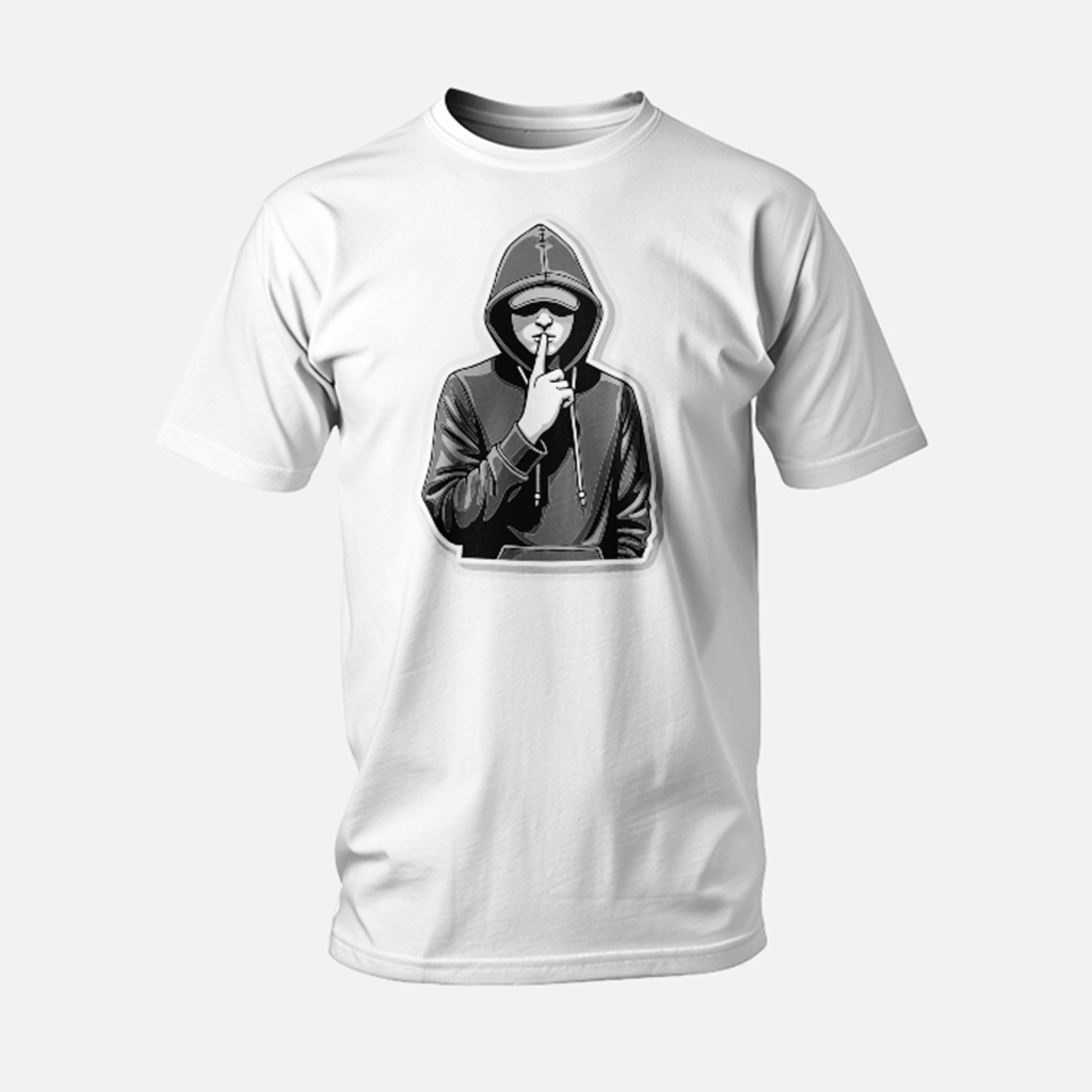 The Silent Icon Graphic T-Shirt | Modern Monochrome Streetwear - Image 3