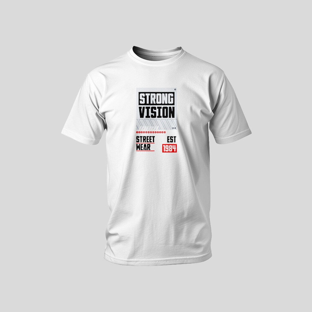 "Strong Vision" Urban Tech Tee – Premium Streetwear Est. 1984