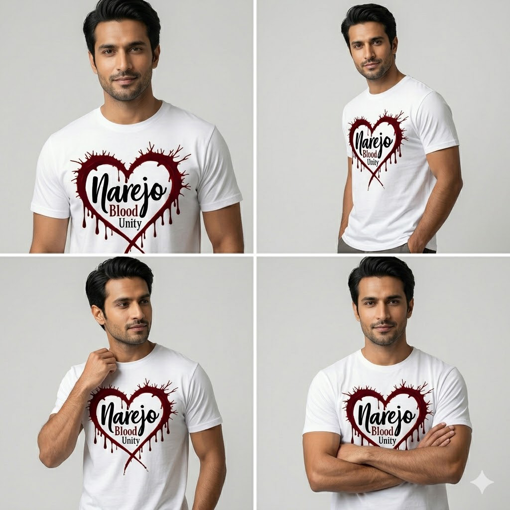Narejo Blood Unity Premium Graphic T-Shirt - Image 2