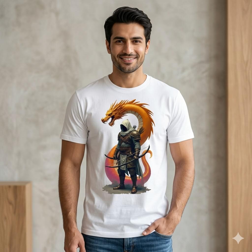 Golden Dragon Archer Graphic Tee