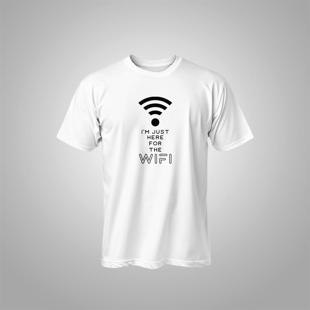 "I'm Just Here For The WiFi" Graphic Tee